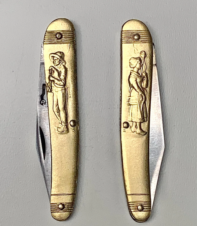 Couperier Coursolle Brass 80mm Single Blade Pocket Knife