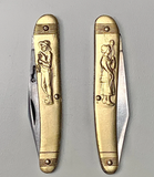 Couperier Coursolle Brass 80mm Single Blade Pocket Knife