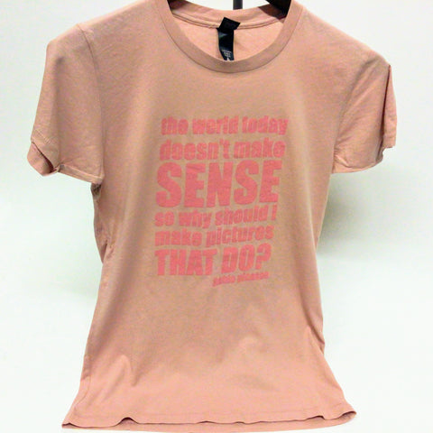 "The World Today..." Crew Neck T-shirt - Pink