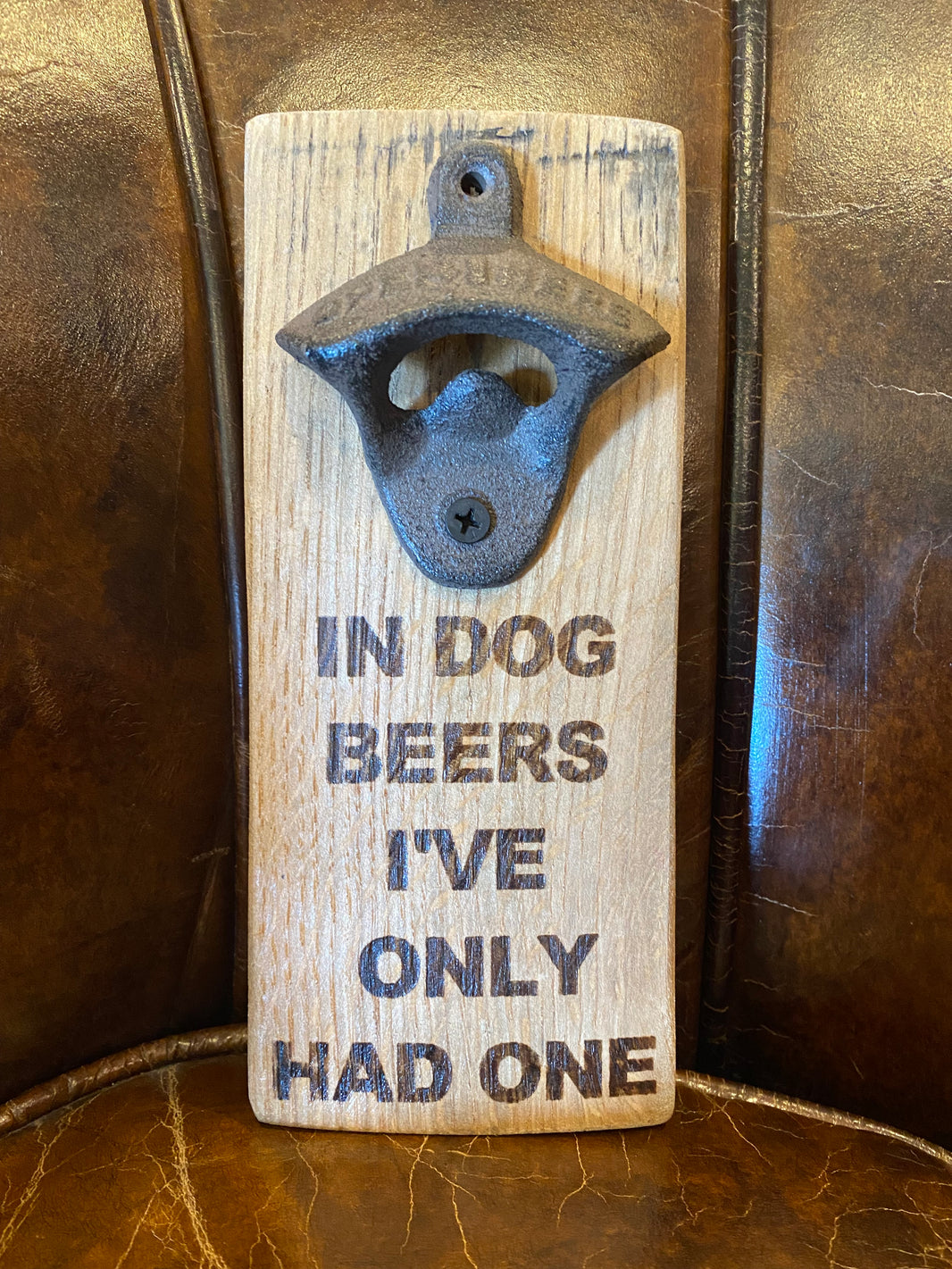 Barrel Stave Quote Bottle Opener