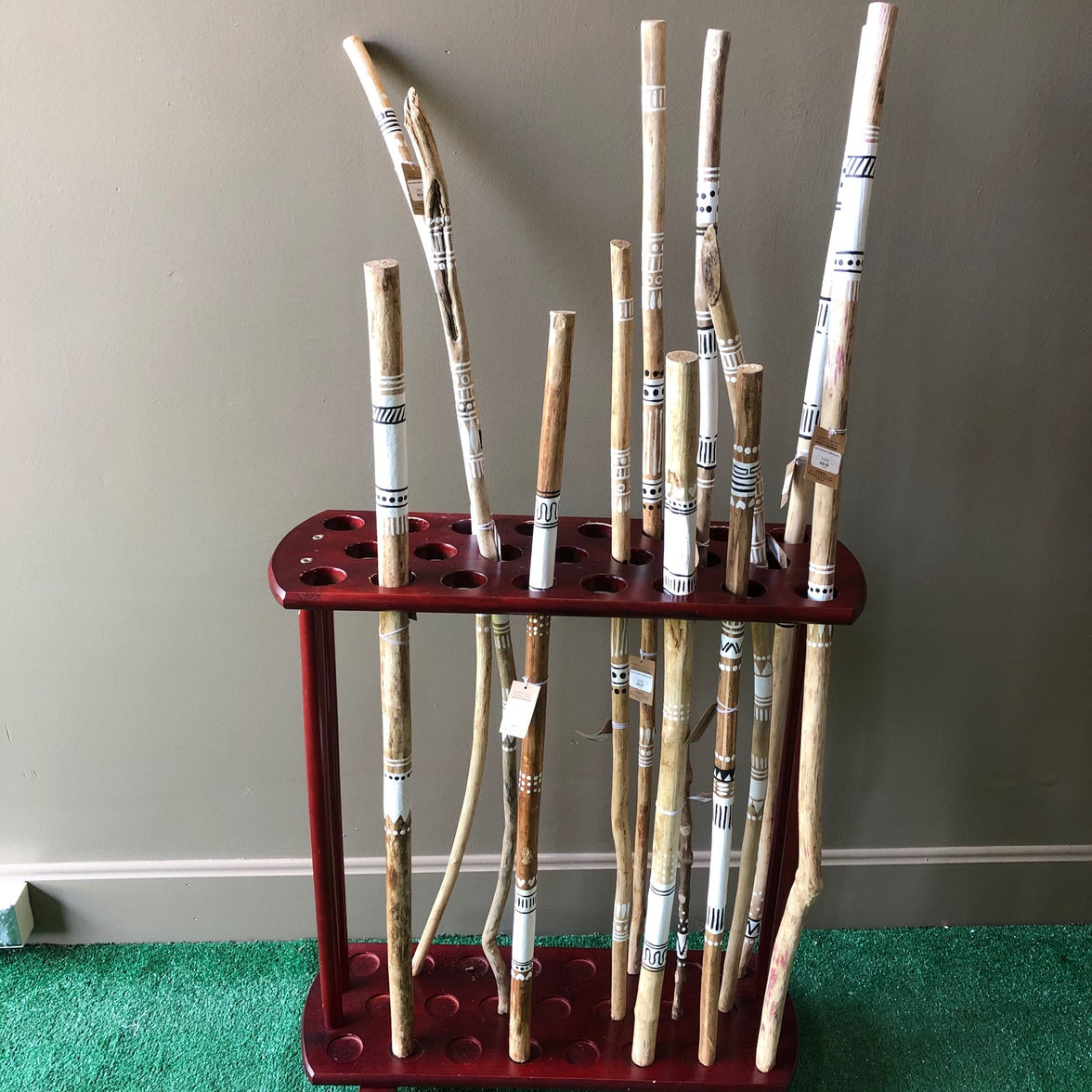 Hand Painted Natural Walking Stick