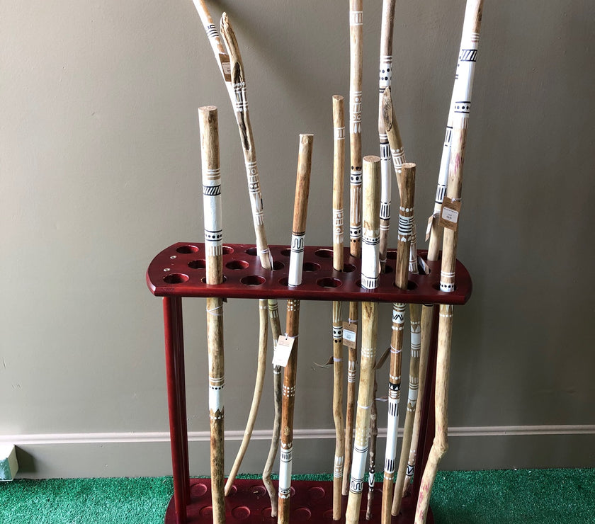 Hand Painted Natural Walking Stick
