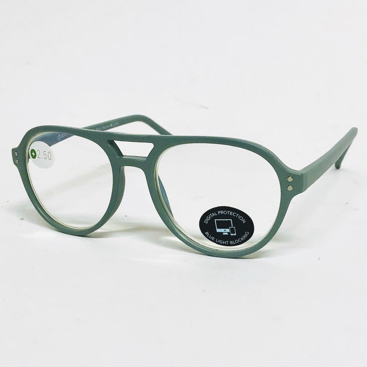 Gabriel + Simone Saul Matte Azure Blue-Light Glasses