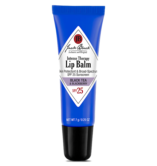 A tube of Jack Black Intense Therapy Lip Balm