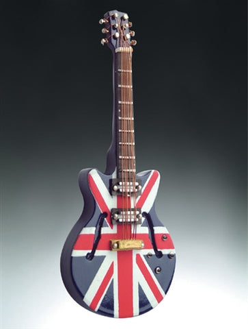 4" Union Jack  w/ Two Horns Guitar Magnet