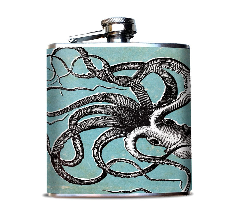 OSO & Bean Stainless Flask w/ Assorted Images