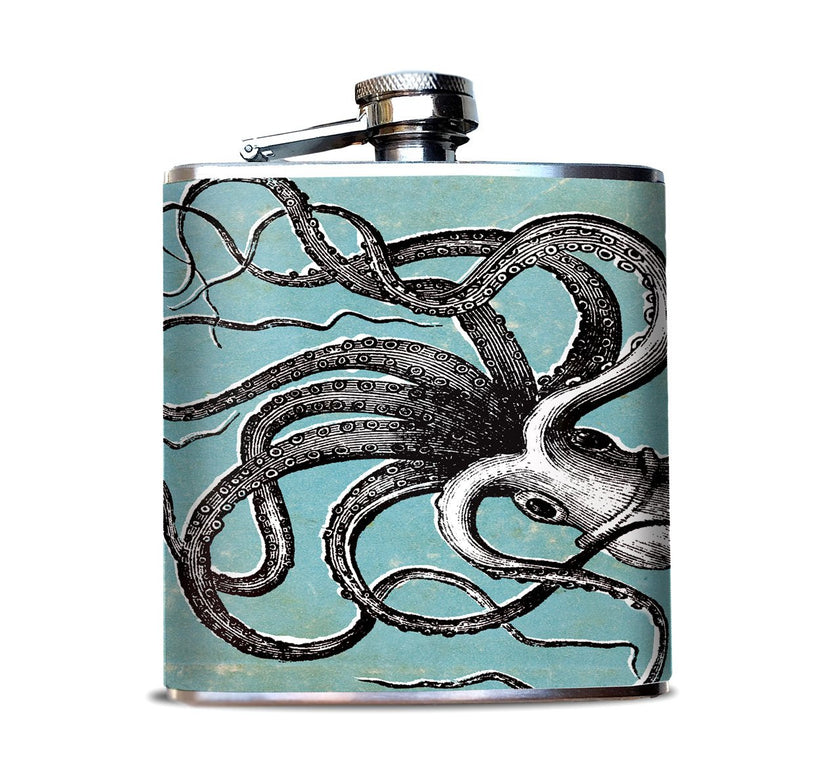 OSO & Bean Stainless Flask w/ Assorted Images