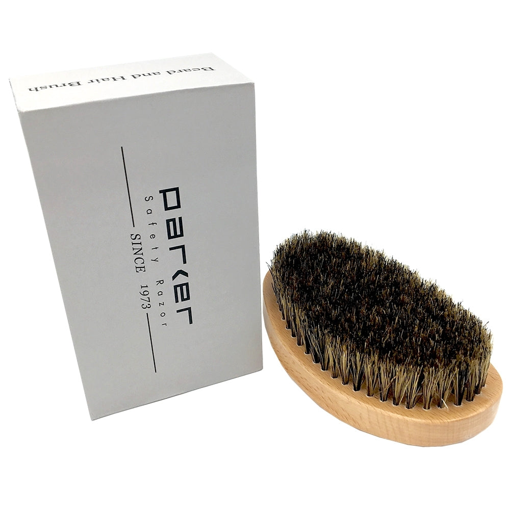 Parker 100% Boar Bristle Beard and Hair brush