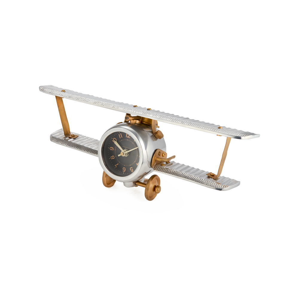 Biplane Table Clock