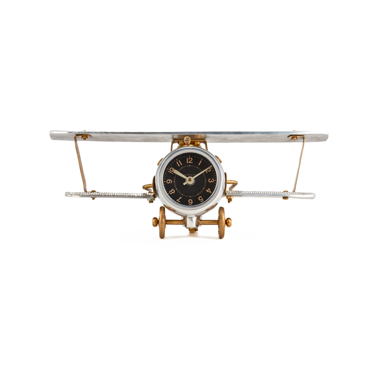 Biplane Table Clock