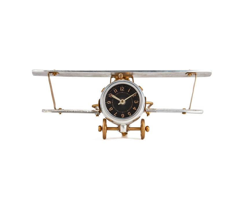 Biplane Table Clock