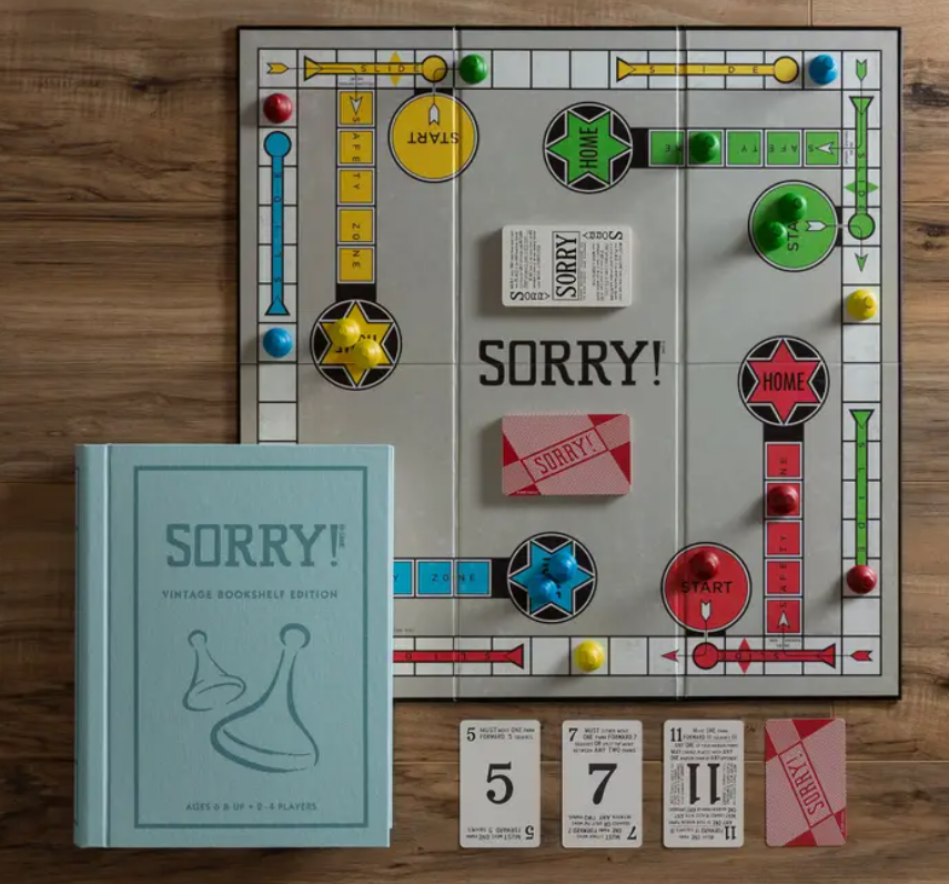 WS Game Company Sorry! Vintage Bookshelf Edition
