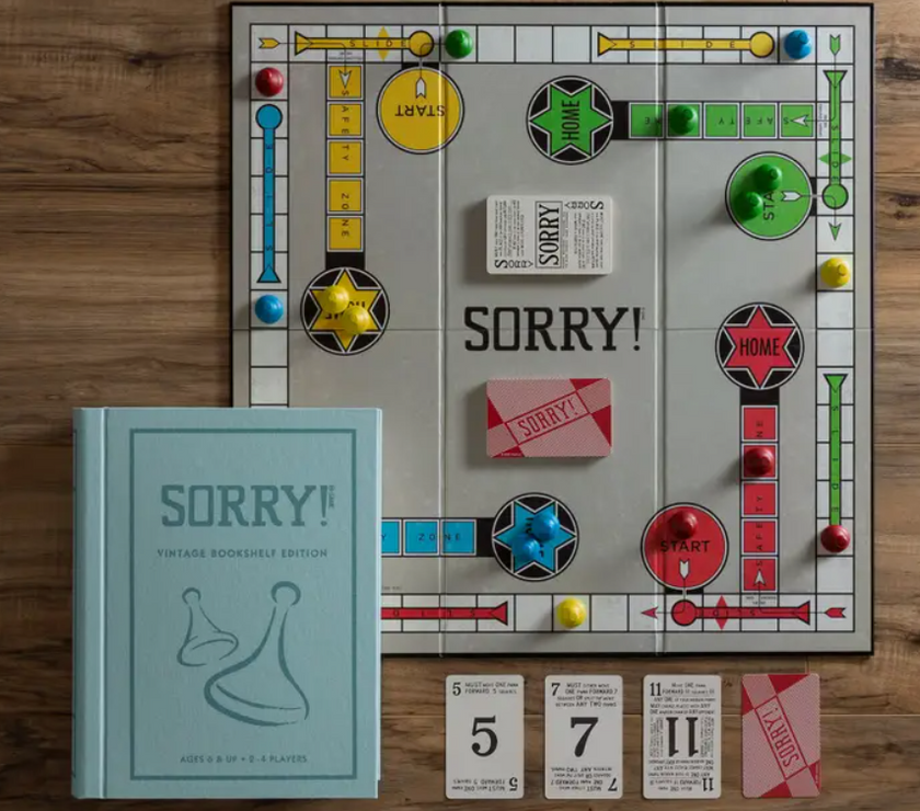 WS Game Company Sorry! Vintage Bookshelf Edition