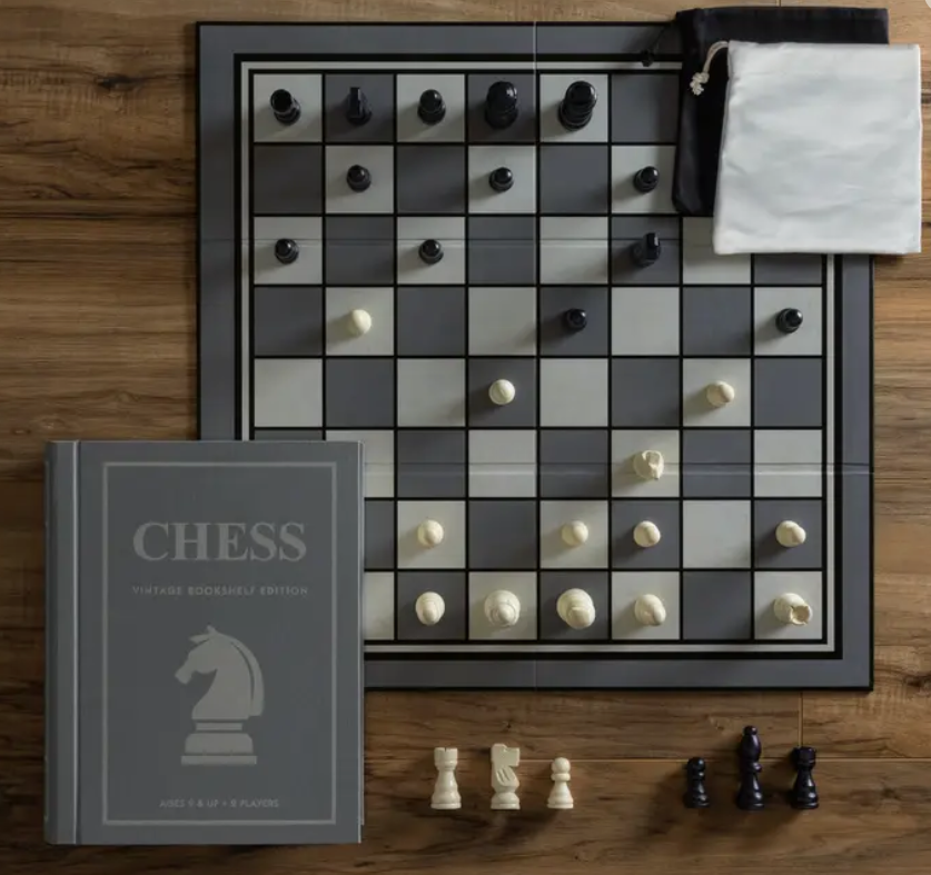 WS Game Company Chess Vintage Bookshelf Edition