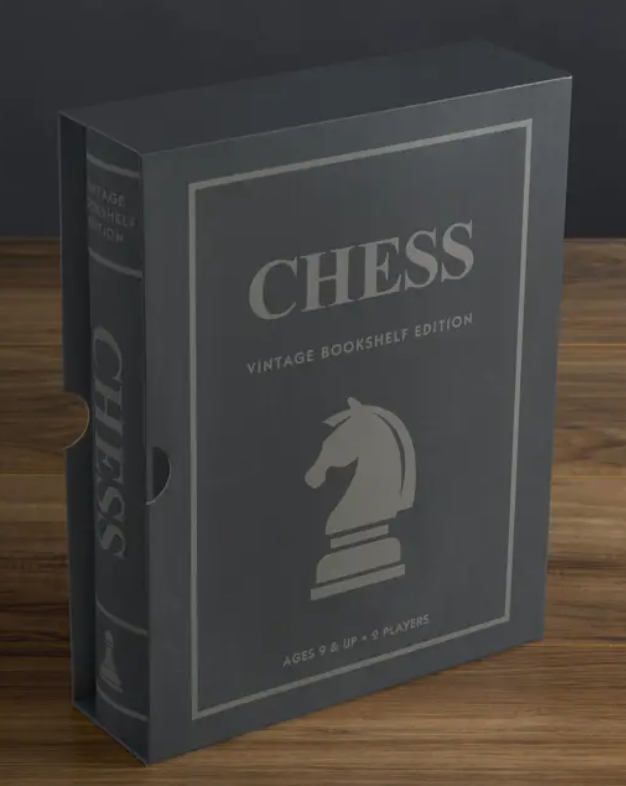 WS Game Company Chess Vintage Bookshelf Edition