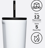 Corkcicle 24oz Cold Cup - Color Gloss White
