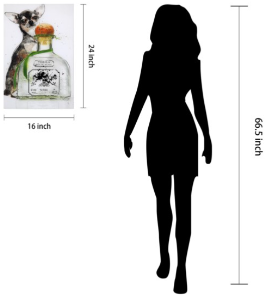 "Viva Mexico" Frameless Free Floating Tempered Art Glass