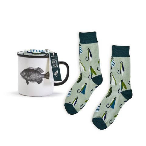 Gone Fishin' Mug & Socks Gift Set