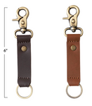 Leather Keychain w/ Metal Clip