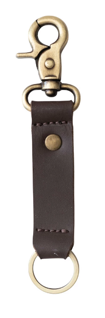 Leather Keychain w/ Metal Clip