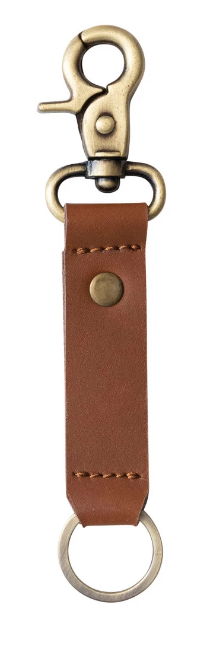 Leather Keychain w/ Metal Clip
