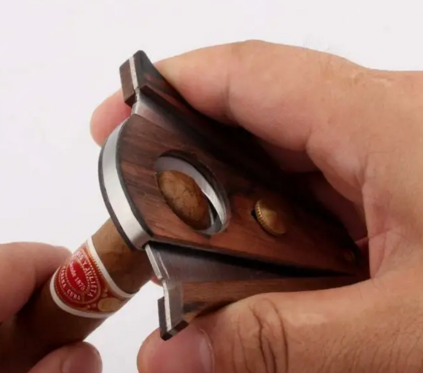 Cigar Cutter - Wood and Stainless Steel