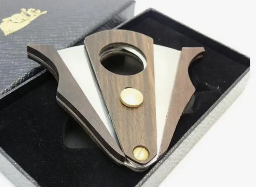 Cigar Cutter - Wood and Stainless Steel