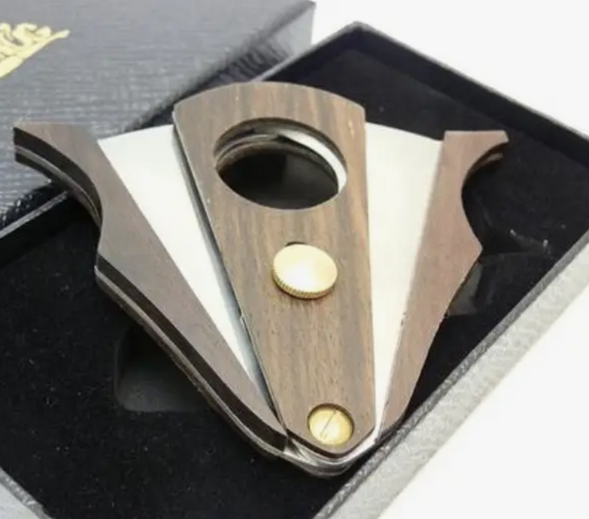 Cigar Cutter - Wood and Stainless Steel
