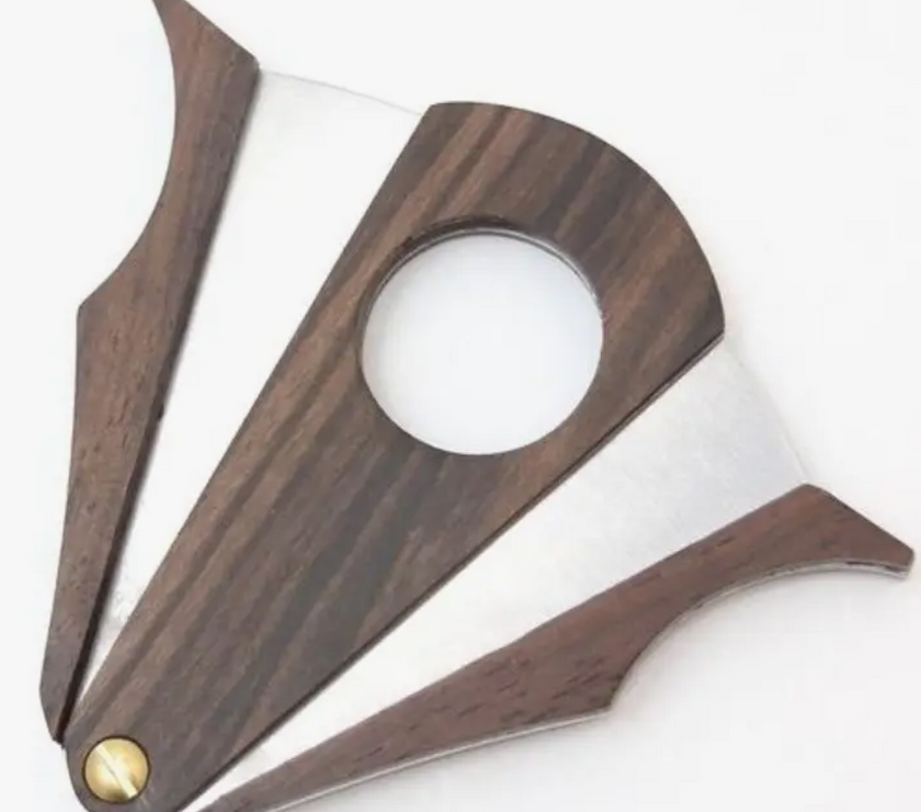 Cigar Cutter - Wood and Stainless Steel