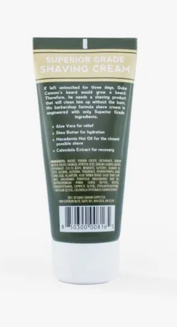 Duke Cannon Superior Grade Shaving Cream