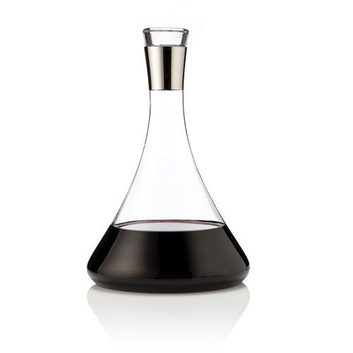 Chrome Banded Liquor Decanter