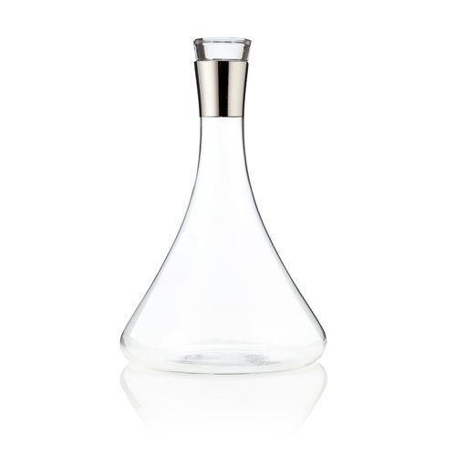 Chrome Banded Liquor Decanter