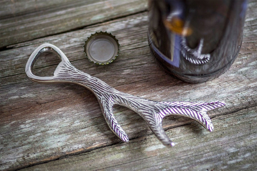 Silver Antler Bottle Opener