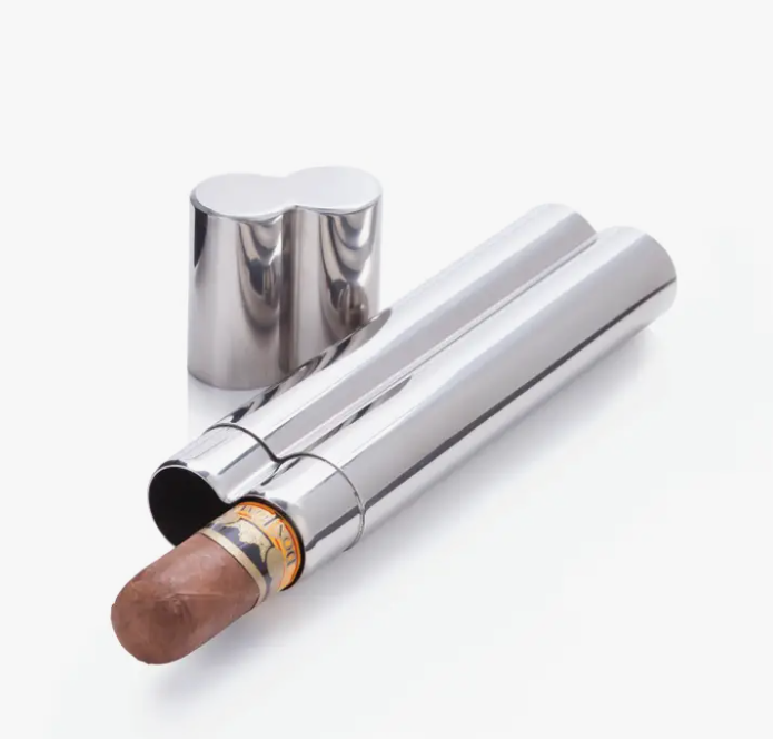 Stainless Steel Double Cigar Holder