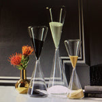 Glass Conical Sand Timers (Set of 3)