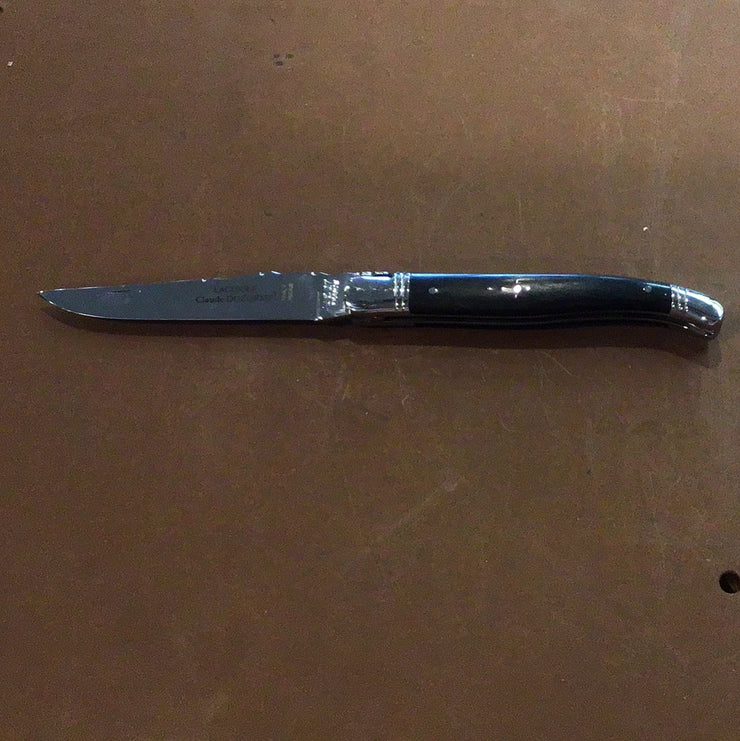Claude Dozorme Laguiole Pocket Knife - 4.75" w/ Black Handle
