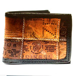 Bifold Leather Patch Wallet
