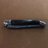 Claude Dozorme Laguiole Pocket Knife - 4.75" w/ Black Handle