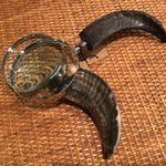 Stainless Steel Magnifying Glass with Horn Handle