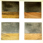 Cement & Wood Coaster (Set of Four)