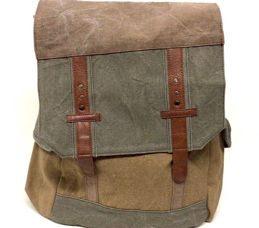 Sebastian Recycled Canvas Backpack by Mona B