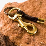 Brass Key Chain w/ .22 casing and Snap Hook