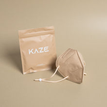 Protective KN95 Face Mask -Sand  & Dark Brown Color