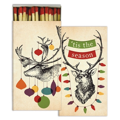 Boxed Wood Matches - Decorated Stags